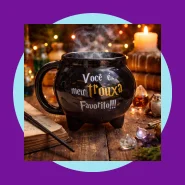 Caneca Caldeirão 3d Harry Potter Trouxa Favorito 500ml