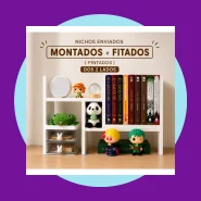 Nicho Organizador Ajustável de Mesa livros home office Funkos Mangas