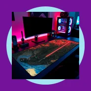 Mouse Pad Darth Vader Star Wars Sith Gamer Borda Costurada