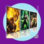 Kit 3 Quadros Decorativos Anime Goku Vegeta e Broly Dragon Ball