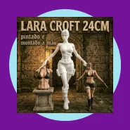 Lara Croft Tomb Raider 24cm Action Figure 3D Pintada à Mão