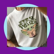 Camiseta Star Wars Estampada Baby Yoda Estilo Geek