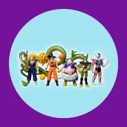 Kit 5 Action Figures Dragon Ball Z Super Articulados 14cm Goku Vegeta Majin Boo Cell e Freeza
